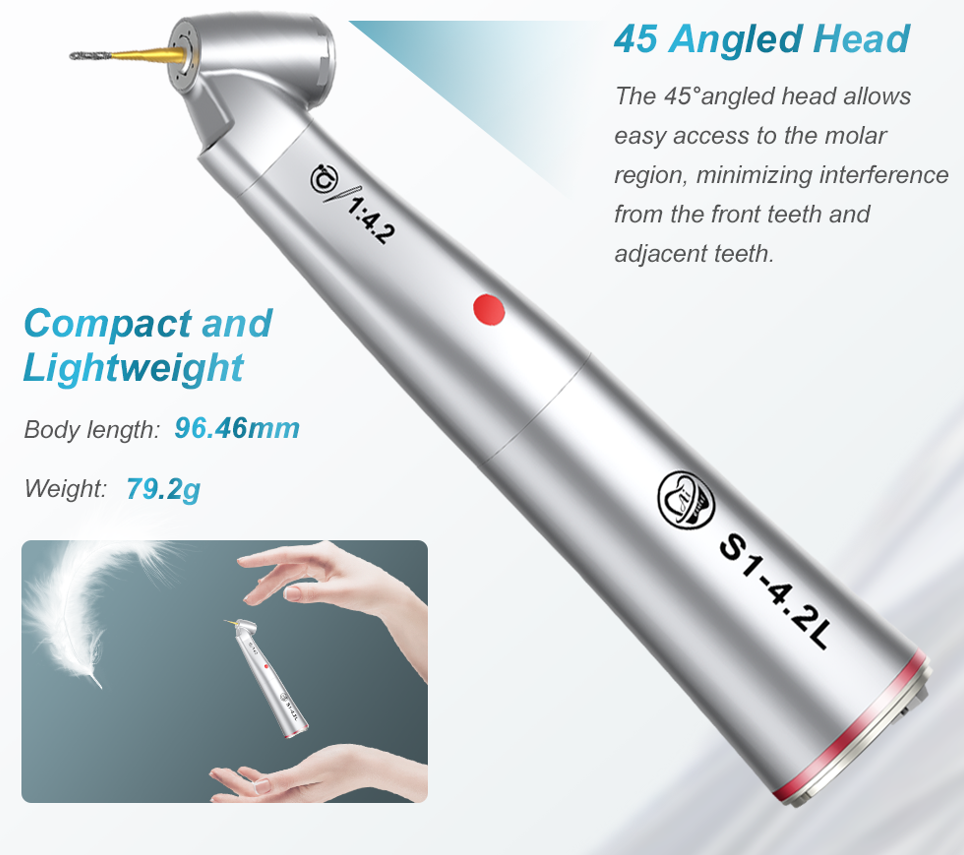 45° Angled Head 1:4.2 Increasing