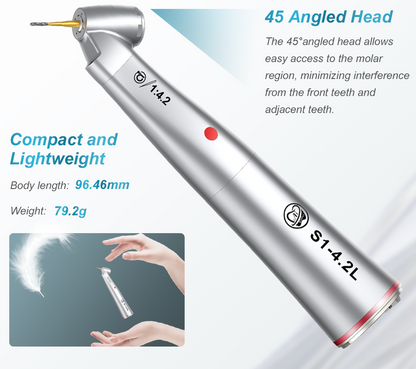 45° Angled Head 1:4.2 Increasing